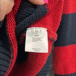 Brandy Melville John Galt  Womens Sweater Red Blue Striped Cotton Knit One Size Photo 6