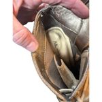 Anne Klein Size 9M Taupe Suede Ankle Booties With Lace-Up Design & 4" Heel Photo 8