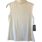 Vince Camuto NWT Ribbed Mock Neck Tank Top Size Small Ivory Photo 0