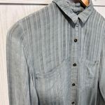 Anthropologie  Holding Horses Button Shirt Womens XS Gray Blue Magnolia Western Photo 7