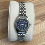 Andre Giroud Ladies Watch Blue Dial Stainless Steel Bracelet and Hands Date Wndw Photo 1