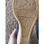 Eric Michael  Navy Blue Suede Leather TEVA Wedge Almond Toe Shoes Spain 38 7.5-8 Photo 14