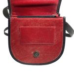 Vintage: Boots ‘n Bags ❁ Accordion Mini Crossbody Saddle Bag ❁ Brick Red Leather Photo 11