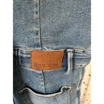 Judy Blue  Women's JB88722 Short Sleeve Zip Up Stretch Denim Wide Leg Jumpsuit L Photo 5