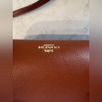 Coach Elise Handbag Purse Tag Shoulder Strap Crossbody Color Burnished Amber Photo 4