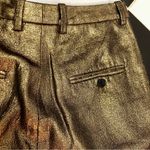 3.1 Phillip Lim Gold Bronze Metallic Pants Wide Leg Trousers Front Leg Seams sz6 Photo 9