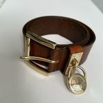 Michael Kors BELT LUGGAGE (TAN) W/ MK LOGO CHARM #553350 -SIZE L Photo 1