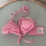 Stoney Clover Lane NWT Stoney Clover Pink triangle bikini bathing suit top XXS Photo 0