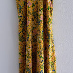 Old Navy  Maxi Dress‎ Womens XS Yellow Floral Criss Cross Back Boho Resort Preppy Photo 0