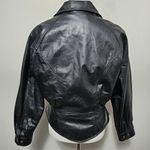 wilson's leather Vintage  Black Leather Moto Jacket Size Medium Photo 4