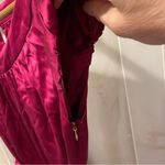 EXPRESS Beautiful silk magenta pretty in pink sheath belted dress  Design Studio Photo 6