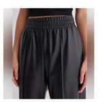 EXPRESS NWT Faux Leather Black Joggers Pants XS Pull On Photo 2