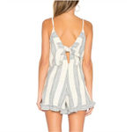 Tularosa  Amelia Linen Romper in Chambray Stripe NWOT Sm Photo 1