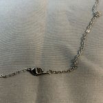 Jewelry set of Necklace, Earrings and ring (SZ 9) Silvertone Yellow/Green stone Silver Photo 10