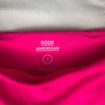 Good American  size 2 xs hot pink crop leggings mesh cutout athletic prep Photo 9