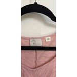 Anthropologie  Top Womens Small Pink Ruched Peplum Cap Sleeve Scoop Neck Maeve Photo 2