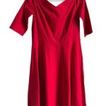 Grace Karin  Red Off Shoulder Fit & Flare Pleated Dress Women’s XL Cocktail Party Photo 0