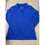 Charter Club B95 New Women’s Golf Tennis Vneck Long Sleeve Shirt Blue Size Xs Photo 1