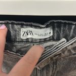 ZARA  Gray Jean Shorts Distressed Photo 2
