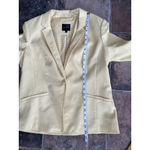 The Limited  Butter Yellow One Button Polka Dot Cuff Blazer Size Large Photo 8
