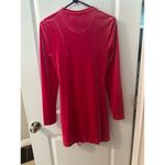 Juicy Couture  Women's Red Velour Ruched Mini Dress Size M Photo 2