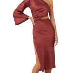 Jen's Pirate Booty NWT Jen’s Pirate Booty Nebula Vermillion One Shoulder Burgundy Dress Photo 0