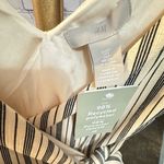H&M  black and white striped textured wrap dress knee-length size small NWT Photo 7