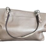 Coach  large Metallic Leather Tote Photo 1