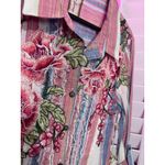 Aratta Floral Embroidered Striped Shirt Photo 2