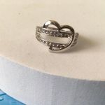 Heart Shaped Ring, Size 9 Silver Photo 0