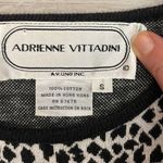 Adrienne Vittadini Vtg - Black & White Animal Print 3/4 Sleeve Sweater Dress S Photo 8