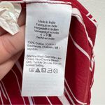 Madewell  Oversized Button-Up Shirt in Poplin in Cherry Red Size Medium NWT Photo 11