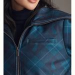 Maeve Blue Bomber Jacket with Structured Design Photo 5