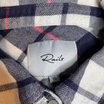 Rails  Blue Red White‎ SX Extra Small Button Up Flannel Longsleeve Top Photo 1