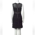 CHELSEA AND WALKER BLACK GOTH SLEEVELESS SHEER MESH LBD DRESS 2 Photo 1