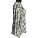 NEW Cut Loose Size Medium Top Blouse Crop Long Sleeve Checkered Plaid Boho Photo 2
