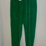 Suzie Kondi NWT - Unisex Track Pants Jelly Bean Green Velour Photo 0