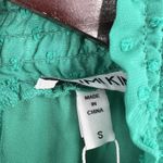 Yumi Kim  Green‎ Swiss Dot Long Sleeve Blouse Small New Photo 3