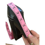 Xhilaration ‎ Women's Black Leather Round Toe Slip-On Chunk Heel Shoes Photo 3