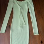 Saved by the Dress Elegant Off-Shoulder Lime Dress Photo 3