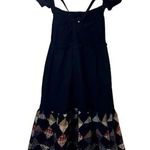 Anthropologie Othilia Quilted Hem Black Ruched Smocked Top Sundress NWTS size XL Photo 6