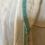 FINAL MARKDOWN Vintage Cream Quilted bed jacket with Red Rose Embroidery 32 Photo 3