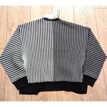 Philosophy 🆕 Womens XL Gray Black striped v-neck cardigan sweater NEW NWT Photo 2