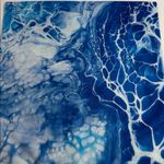 Wide Blue Marble Headband Photo 1