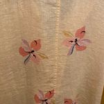 Rails Marley Eden Floral Hawaiian Print Front Tie Linen Blend Blouse Size M Photo 10