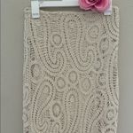Bailey 44 Cream Lace Pencil Skirt Photo 2