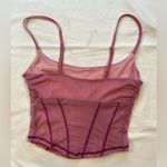 Urban Outfitters , mesh cropped camisole top, pink & purple, size Small Photo 1