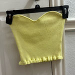 American Threads Yellow  Tube Top Photo 0