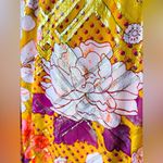 Tory Burch Opalina Metallic Thread Marigold Floral Print Silk Ruffle Skirt Sz 0 Photo 7