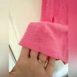 Lilly Pulitzer Shay Ruffled Tank Top Bubblegum Pink Pima Cotton Size Small Photo 4